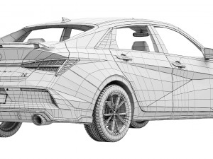 Hyundai Elantra N 2024 3D 모델