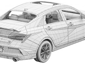 Hyundai Elantra N 2024 3D 모델