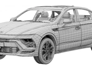 Hyundai Sonata N-Line 2024 3D Model