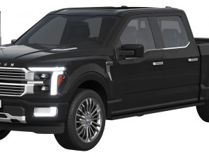 Ford-F-150 Platinum 2024 3D Model