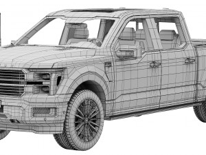 Ford-F-150 Platinum 2024 3D Model