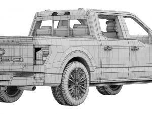 Ford-F-150 Platinum 2024 3D Model
