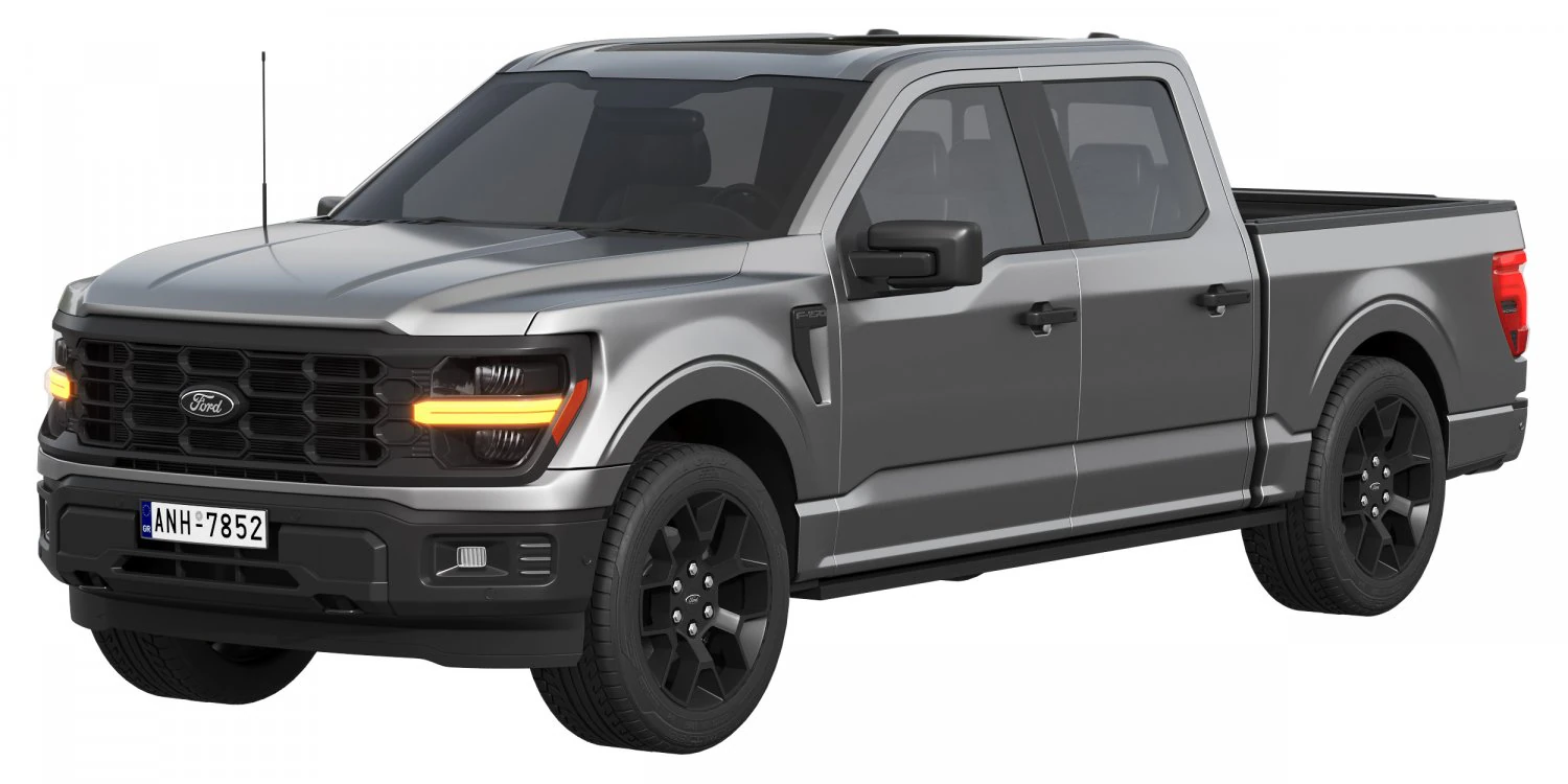 Ford-F-150 STX 2024 3D Model .c4d .max .obj .3ds .fbx .stl .blend 