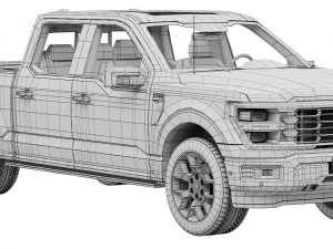 Ford-F-150 STX 2024 3D Model