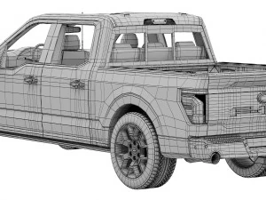 Ford-F-150 STX 2024 3D Model