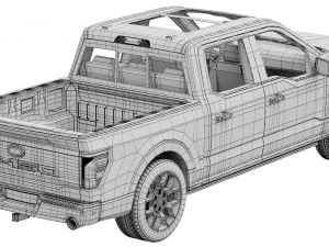Ford-F-150 STX 2024 3D Model
