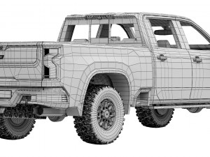 Chevrolet Silverado HD ZR2 Bison 2024 3D Model