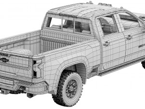Chevrolet Silverado HD ZR2 Bison 2024 3D Model