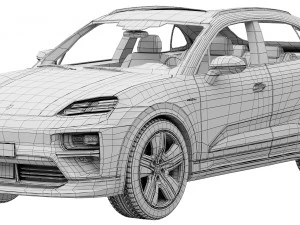 Porsche Macan Turbo Electric 3D Model