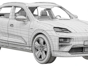 Porsche Macan Turbo Electric 3D Model