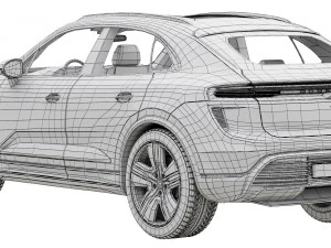 Porsche Macan Turbo Electric 3D Model