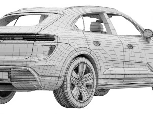 Porsche Macan Turbo Electric 3D Model