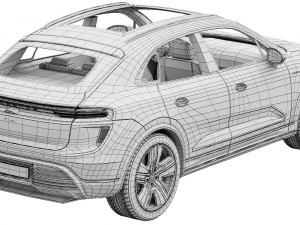 Porsche Macan Turbo Electric 3D Model