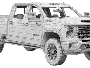 Chevrolet Silverado HD ZR2 2024 3Dモデル