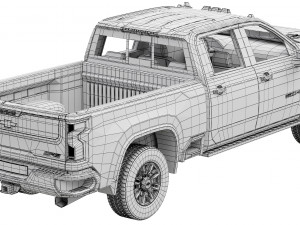 Chevrolet Silverado HD ZR2 2024 3Dモデル