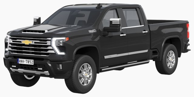 Chevrolet Silverado 2500 HD 2024 3D 모델 .c4d .max .obj .3ds .fbx .stl .blend 