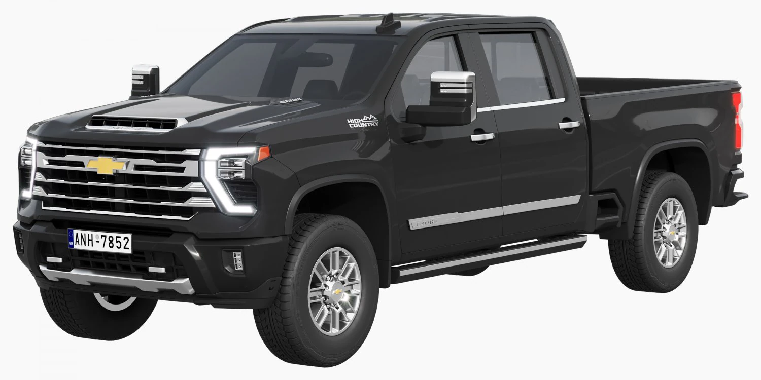 Chevrolet Silverado 2500 HD 2024 3D Model .c4d .max .obj .3ds .fbx .stl .blend 