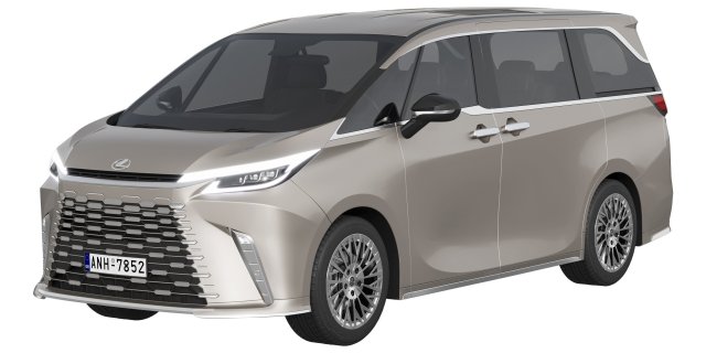 Lexus LM 2024 3D Model .c4d .max .obj .3ds .fbx .stl .blend 
