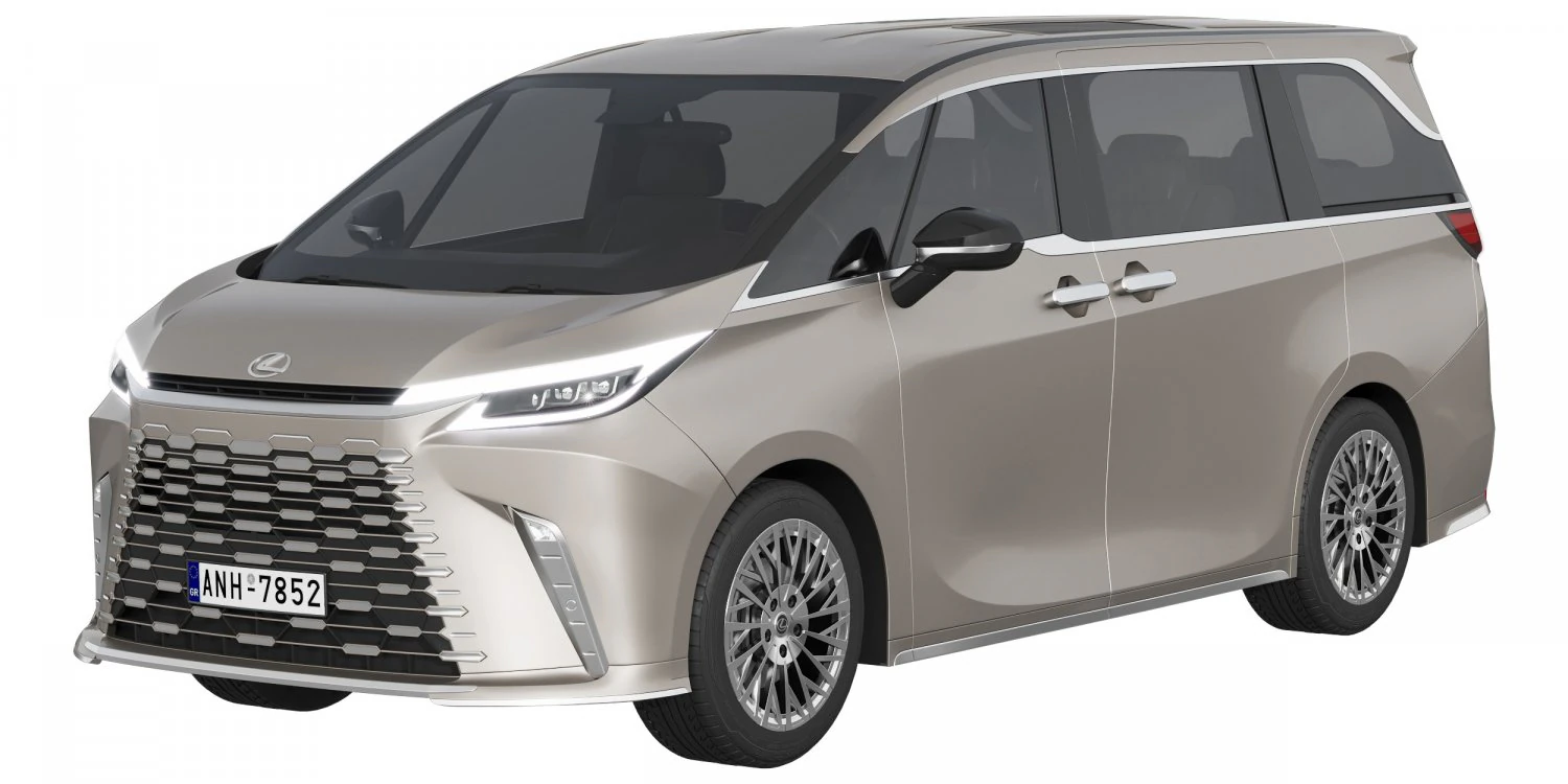 Lexus LM 2024 3D Model .c4d .max .obj .3ds .fbx .stl .blend