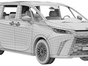 Lexus LM 2024 3D Model