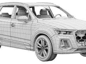 Audi Q7 2024 3D Model