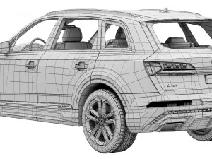 Audi Q7 2024 3D Model