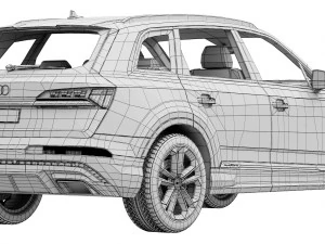 Audi Q7 2024 3D Model
