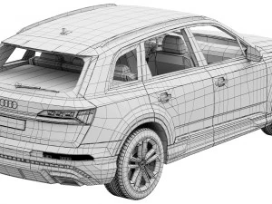 Audi Q7 2024 3D Model
