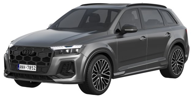 Audi SQ7 2024 Model 3D .c4d .max .obj .3ds .fbx .stl .blend 