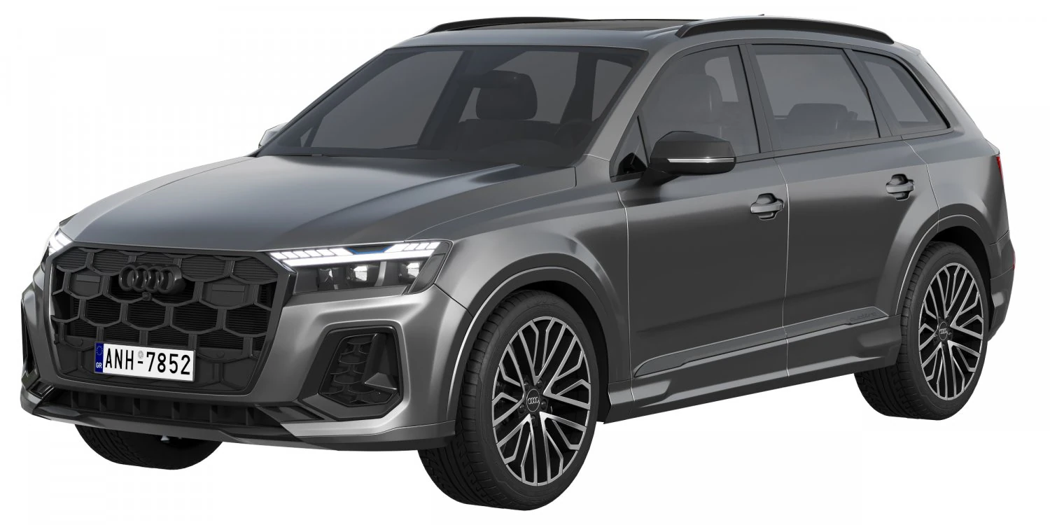 Audi SQ7 2024 3D Model .c4d .max .obj .3ds .fbx .stl .blend 