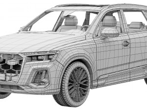 Audi SQ7 2024 Model 3D