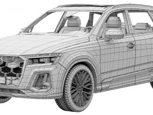 Audi SQ7 2024 3D Model