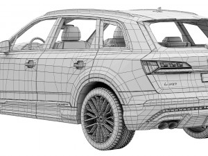 Audi SQ7 2024 Model 3D