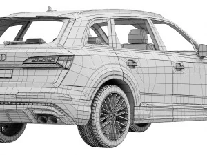 Audi SQ7 2024 3D Model