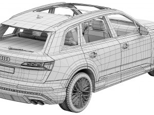 Audi SQ7 2024 Model 3D
