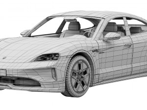 Porsche Taycan 2024 3Dモデル