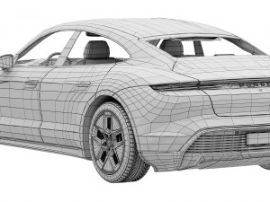 Porsche Taycan 2024 3Dモデル