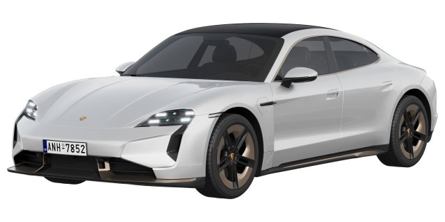 Porsche Taycan Turbo S 2024 Modello 3D .c4d .max .obj .3ds .fbx .stl .blend 