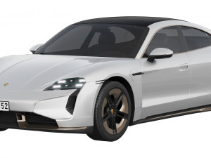 Porsche Taycan Turbo S 2024 Modelo 3D
