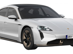 Porsche Taycan Turbo S 2024 Modello 3D