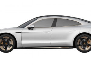 Porsche Taycan Turbo S 2024 Modello 3D