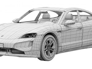 Porsche Taycan Turbo S 2024 Modello 3D