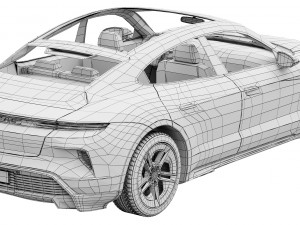 Porsche Taycan Turbo S 2024 Modello 3D