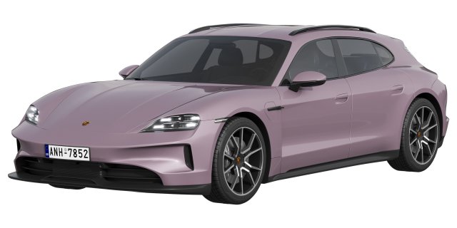 Porsche Taycan 4S Sport Turismo 2024 3D 模型 .c4d .max .obj .3ds .fbx .stl .blend 