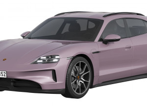 Porsche Taycan 4S Sport Turismo 2024 3Dモデル