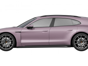 Porsche Taycan 4S Sport Turismo 2024 3D 模型