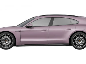 Porsche Taycan 4S Sport Turismo 2024 3D Model