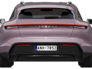 Porsche Taycan 4S Sport Turismo 2024 3D 模型