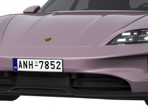 Porsche Taycan 4S Sport Turismo 2024 3D 模型
