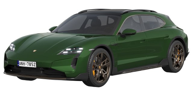 Porsche Taycan Turbo Cross Turismo 2024 3D Model .c4d .max .obj .3ds .fbx .stl .blend 